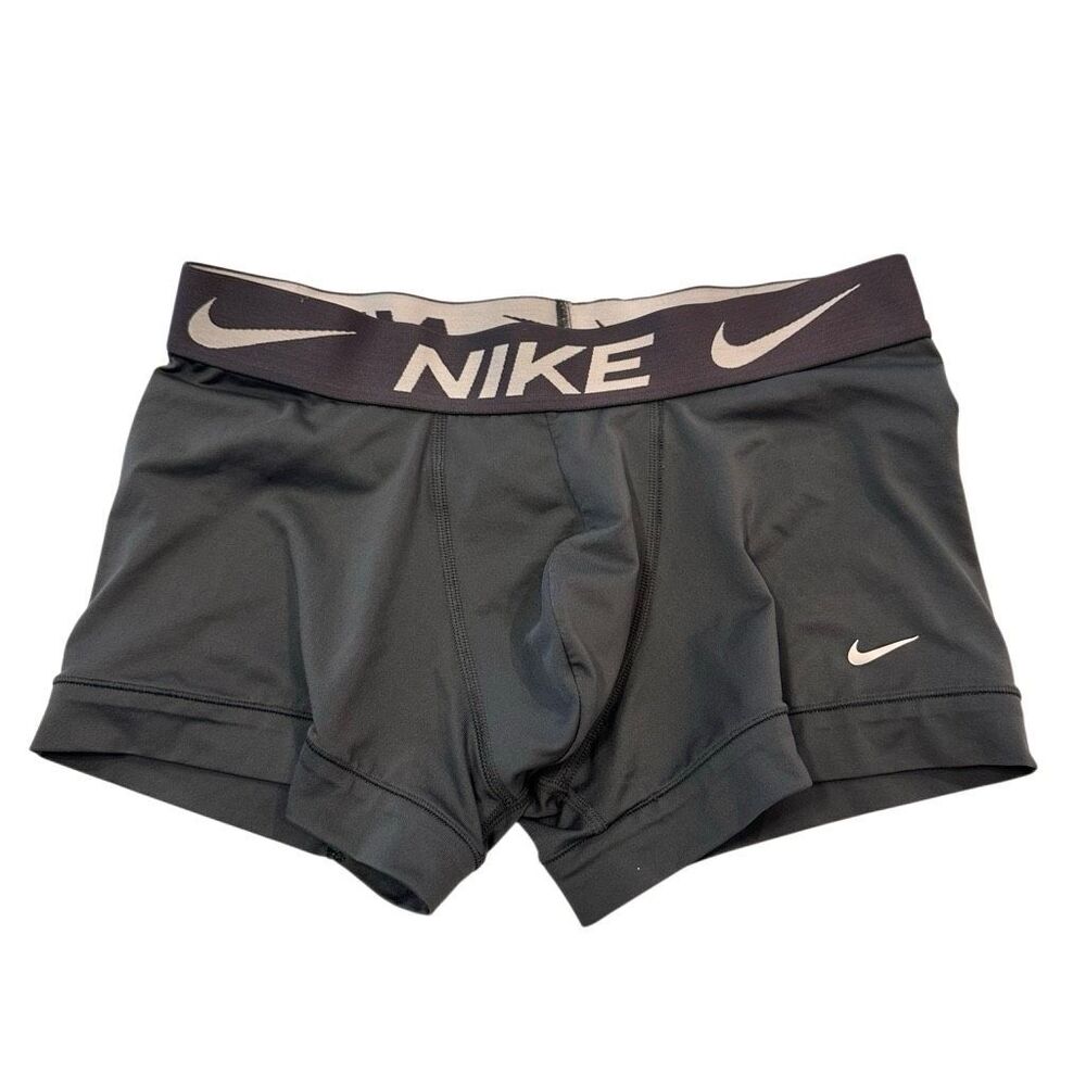 Nike Dri-FIT Logo Waistband Essential Micro Dark Gray Boxer Brief Small